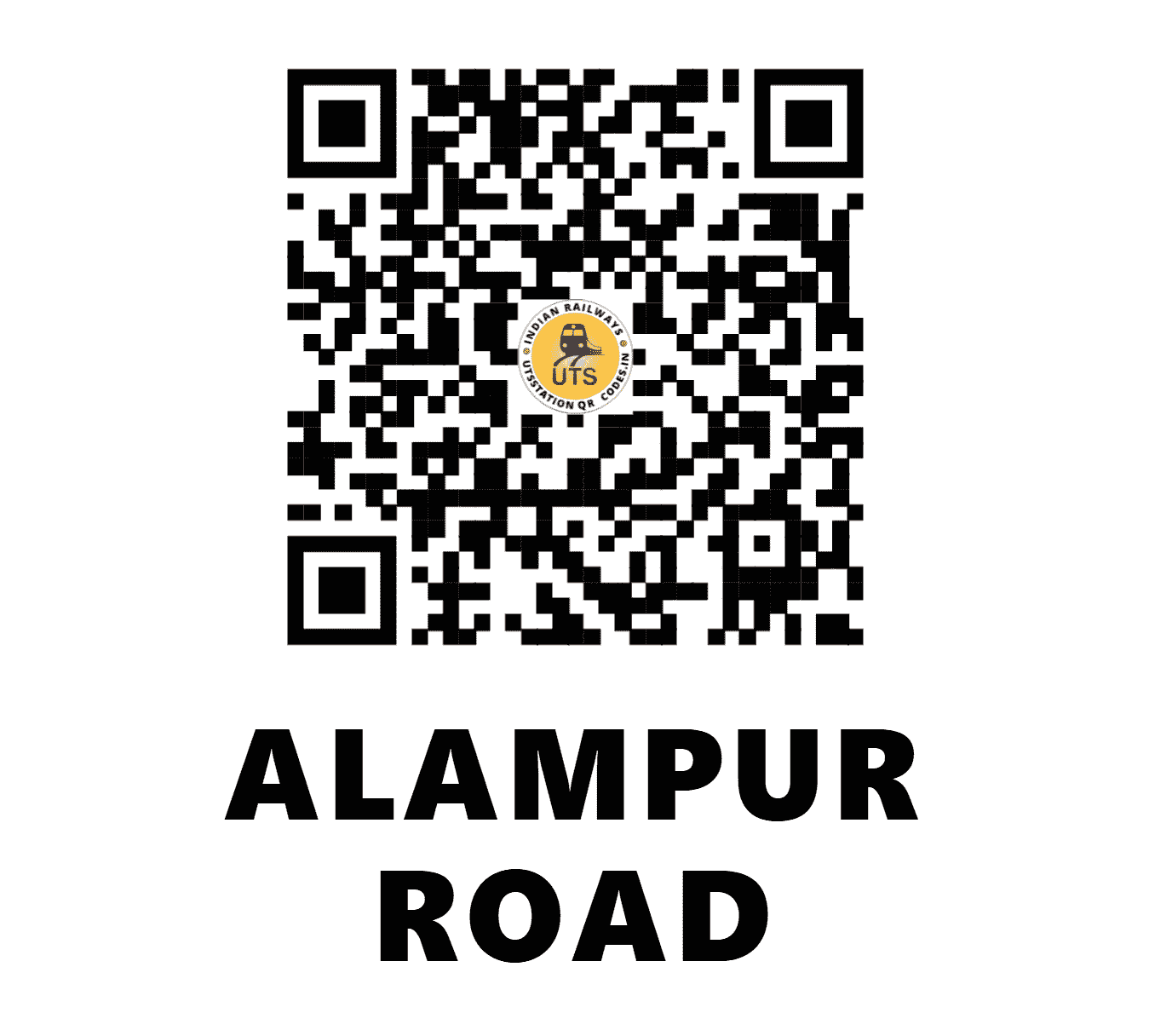 UTS QR Code for ALAMPUR ROAD - ALPR (SC - TELANGANA)