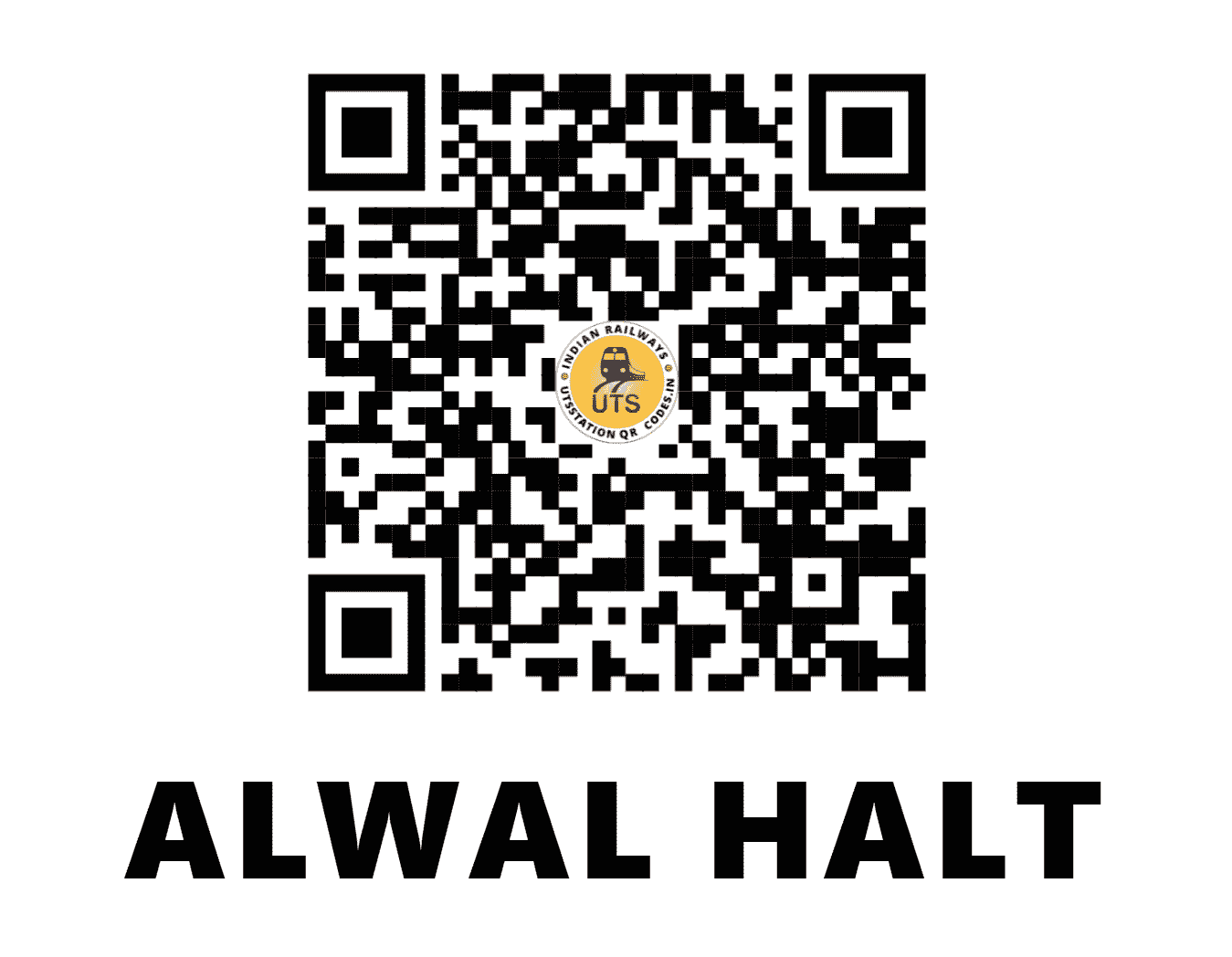UTS QR Code for ALWAL HALT - ALW (SC - TELANGANA)