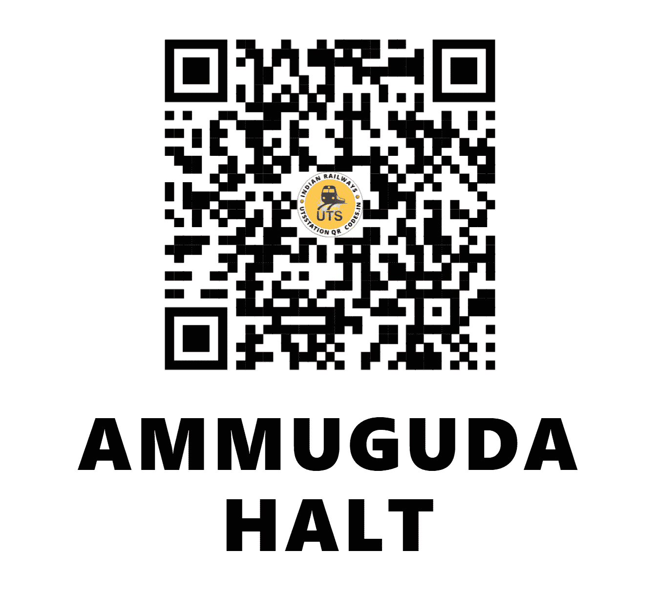 UTS QR Code for AMMUGUDA HALT - AMQ (SC - TELANGANA)