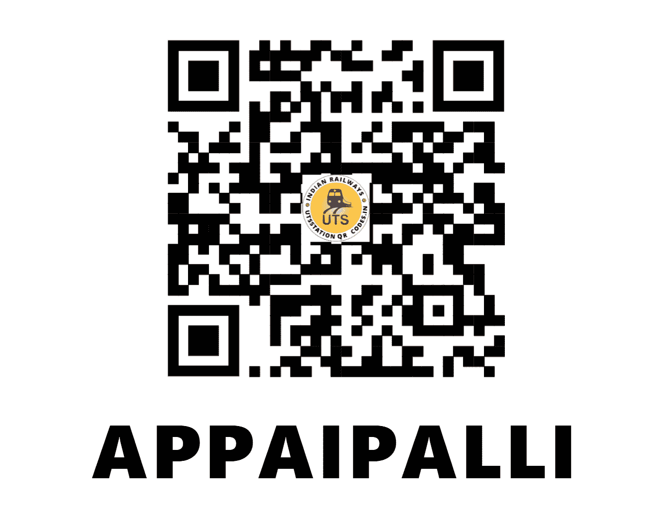 UTS QR Code for APPAIPALLI - APMR (SC - TELANGANA)
