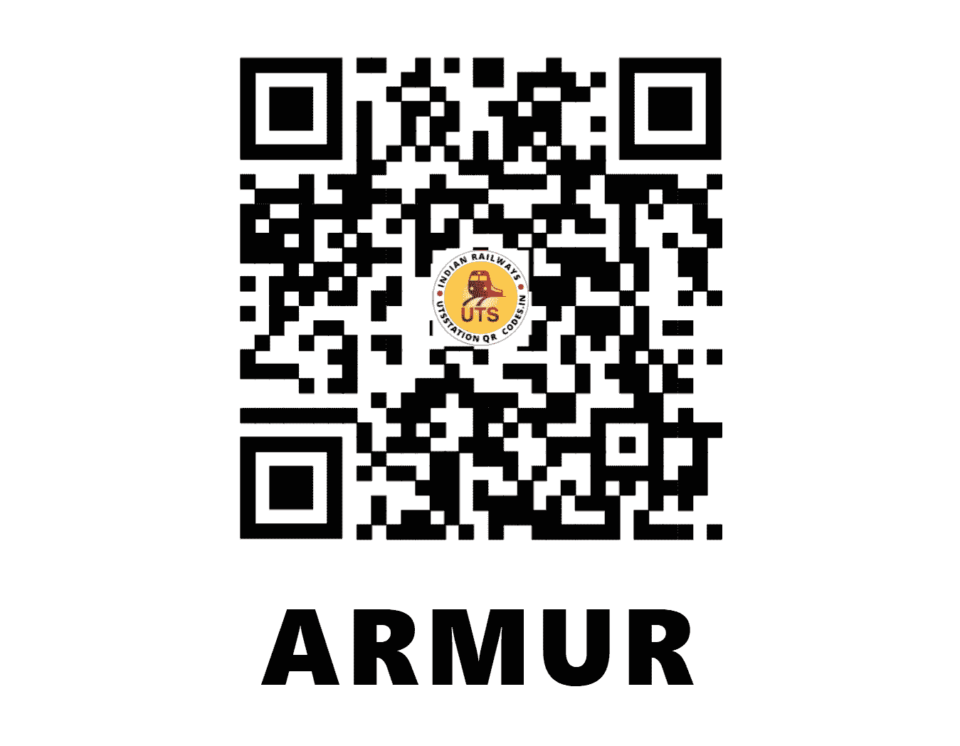 UTS QR Code for ARMUR - ARMU (SC - TELANGANA)