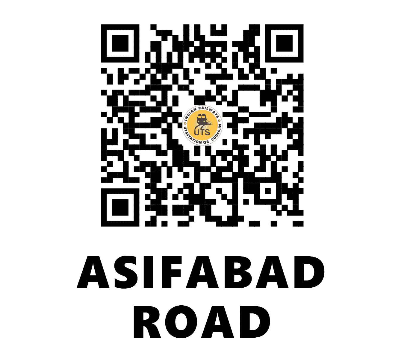 UTS QR Code for ASIFABAD ROAD - ASAF (SC - TELANGANA)
