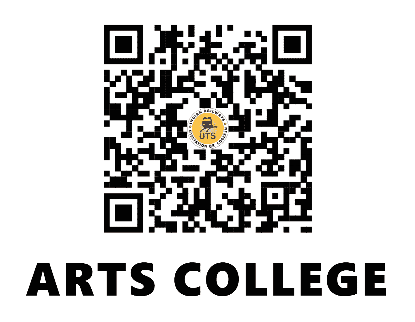 UTS QR Code for ARTS COLLEGE - ATC (SC - TELANGANA)