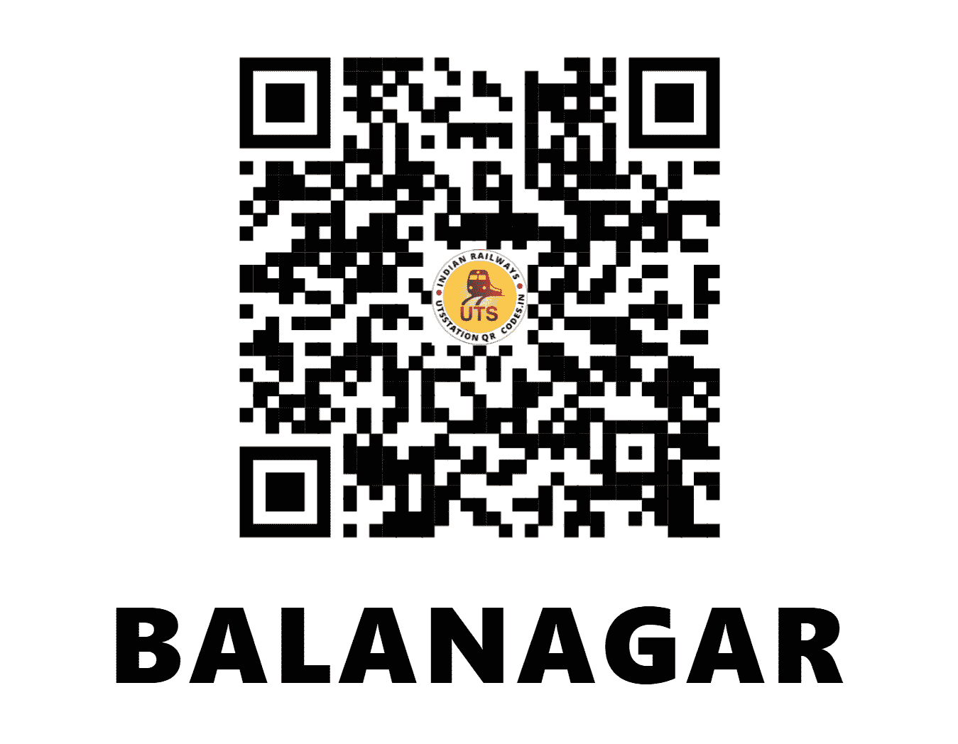 UTS QR Code for BALANAGAR - BABR (SC - TELANGANA)