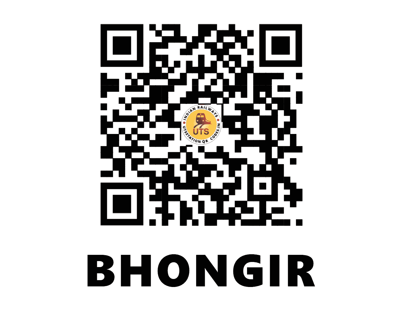 UTS QR Code for BHONGIR - BG (SC - TELANGANA)