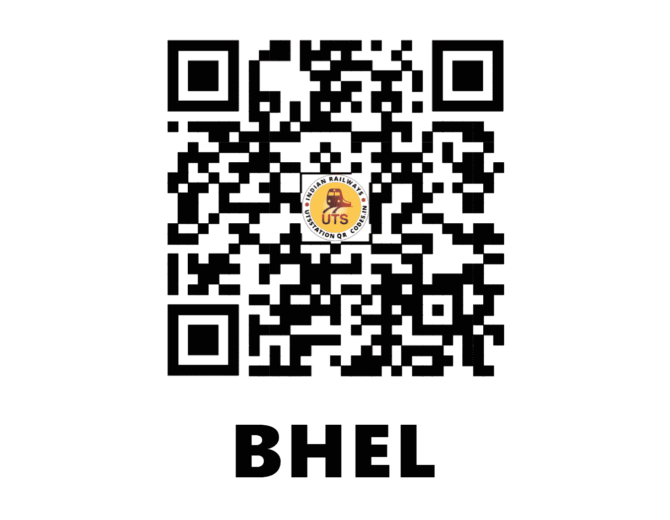 UTS QR Code for BHEL - BHEL (SC - TELANGANA)