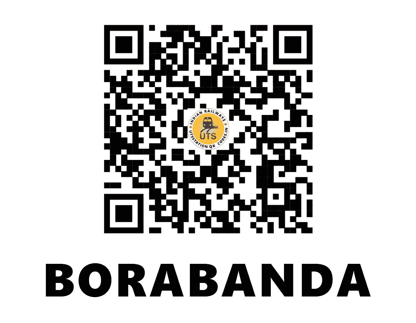 UTS QR Code for BORABANDA - BRBD (SC - TELANGANA)