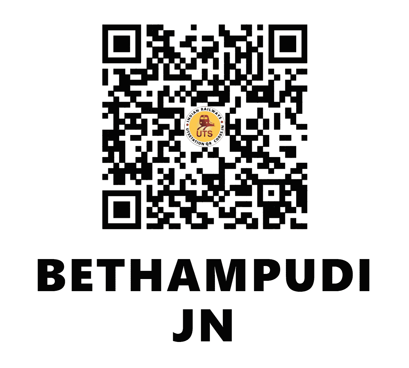 UTS QR Code for BETHAMPUDI JN - BTPD (SC - TELANGANA)