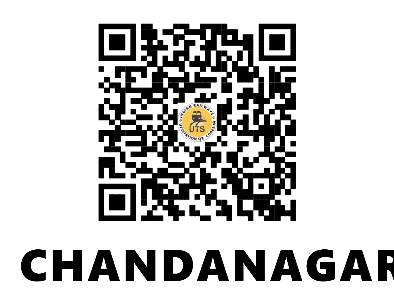 UTS QR Code for CHANDANAGAR - CDNR (SC - TELANGANA)