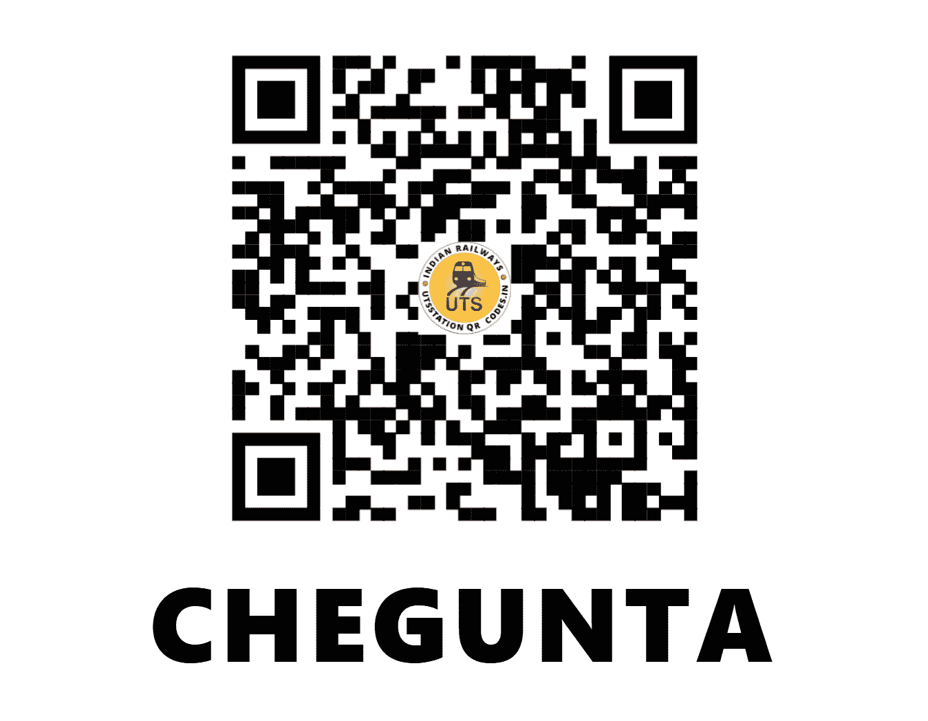 UTS QR Code for CHEGUNTA - CGTA (SC - TELANGANA)