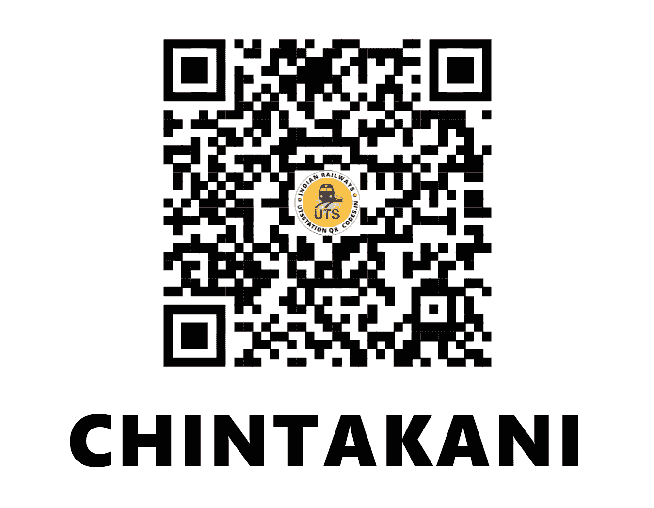 UTS QR Code for CHINTAKANI - CKN (SC - TELANGANA)