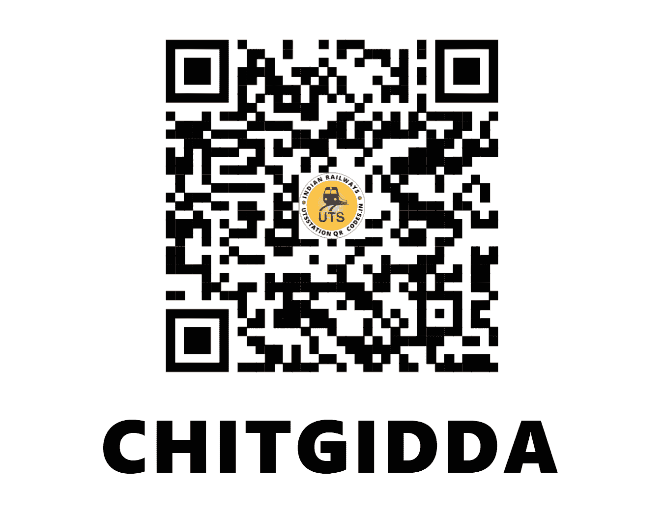 UTS QR Code for CHITGIDDA - CTF (SC - TELANGANA)