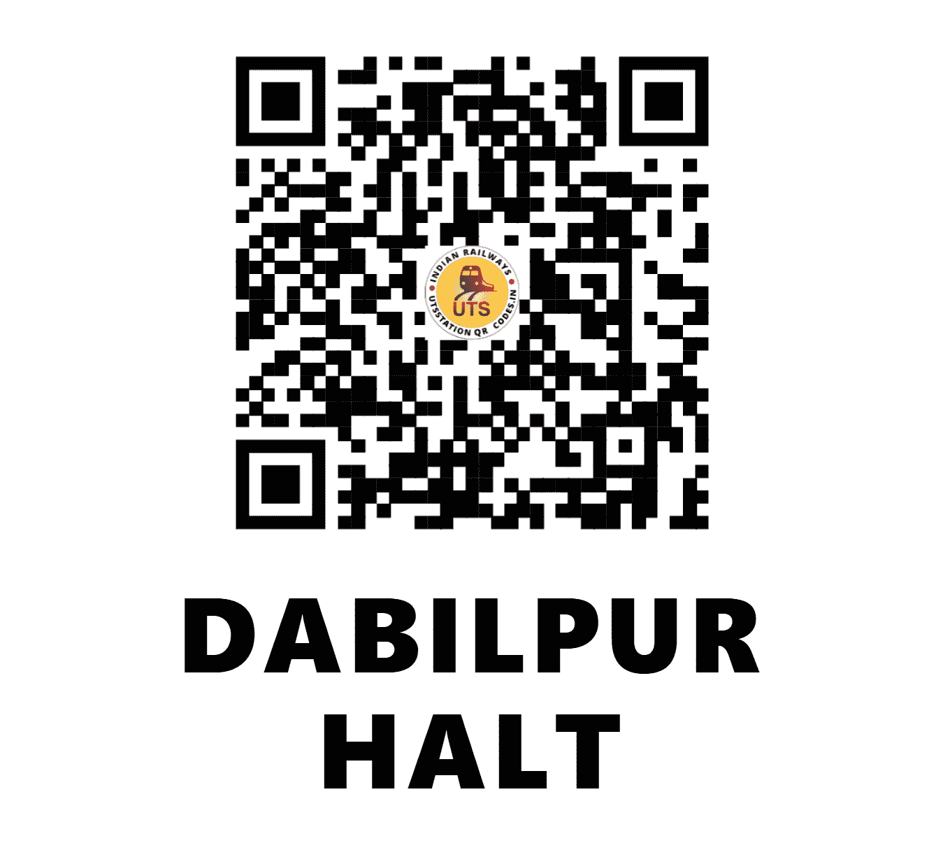 UTS QR Code for DABILPUR HALT - DBV (SC - TELANGANA)
