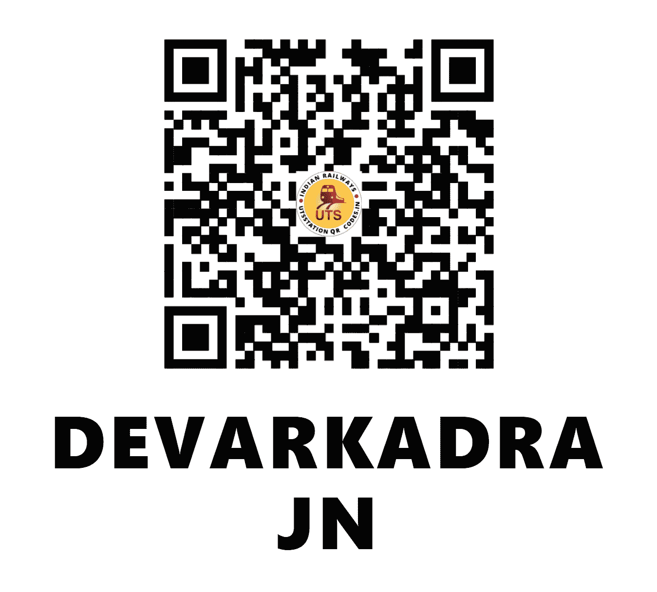 UTS QR Code for DEVARKADRA JN - DKC (SC - TELANGANA)
