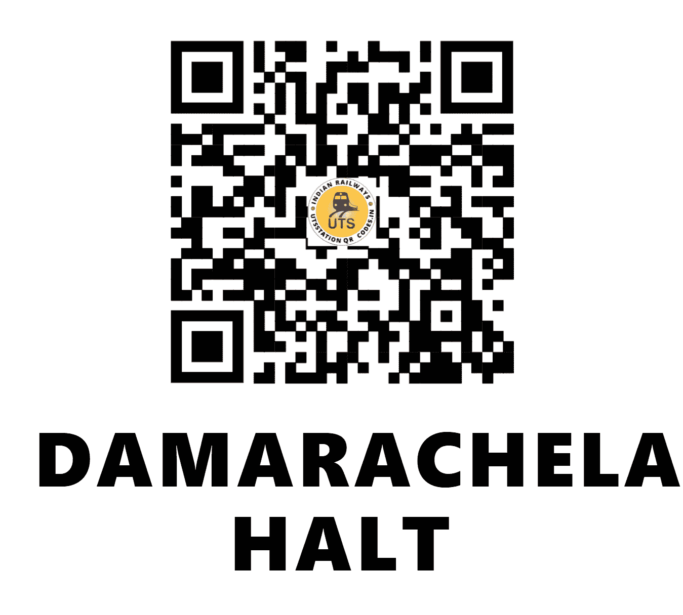 UTS QR Code for DAMARACHELA HALT - DMCA (SC - TELANGANA)