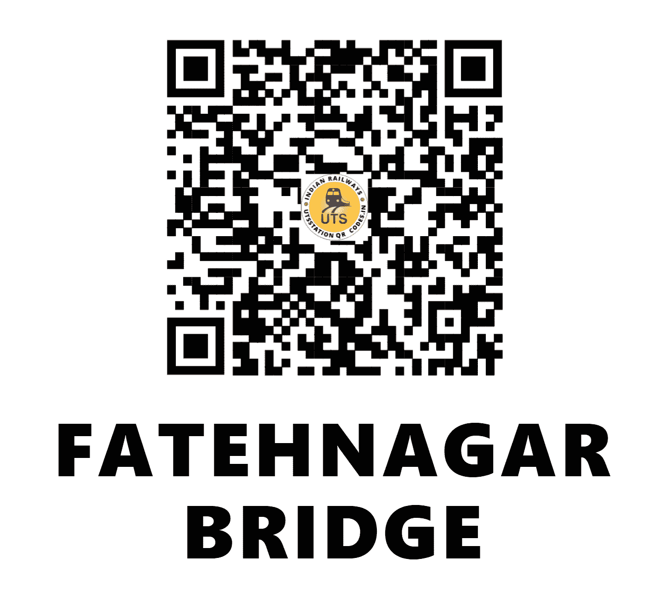 UTS QR Code for FATEHNAGAR BRIDGE - FNB (SC - TELANGANA)