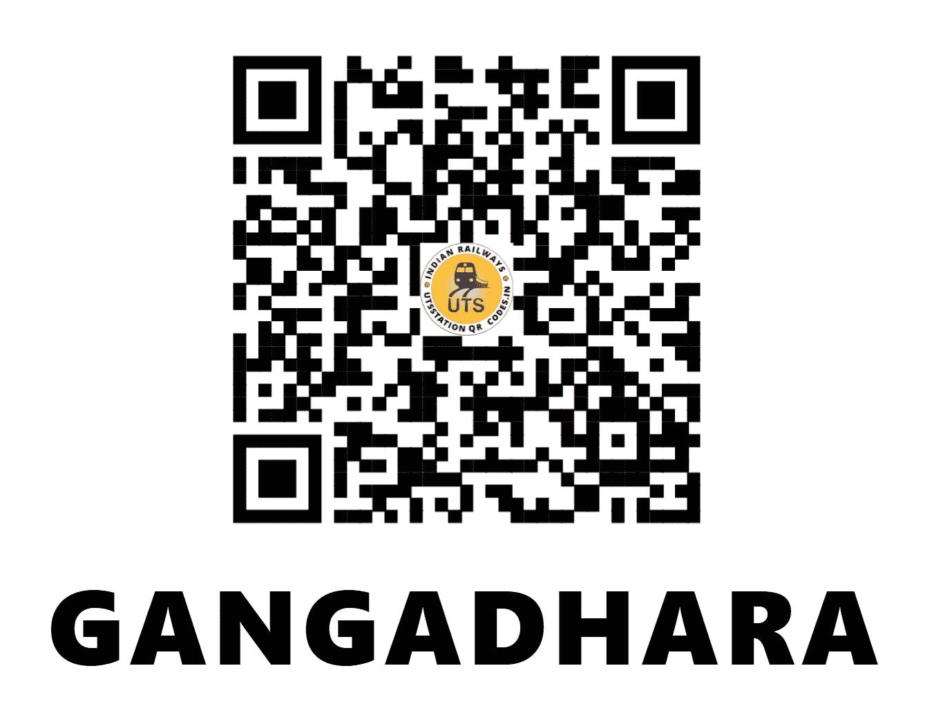 UTS QR Code for GANGADHARA - GDRA (SC - TELANGANA)