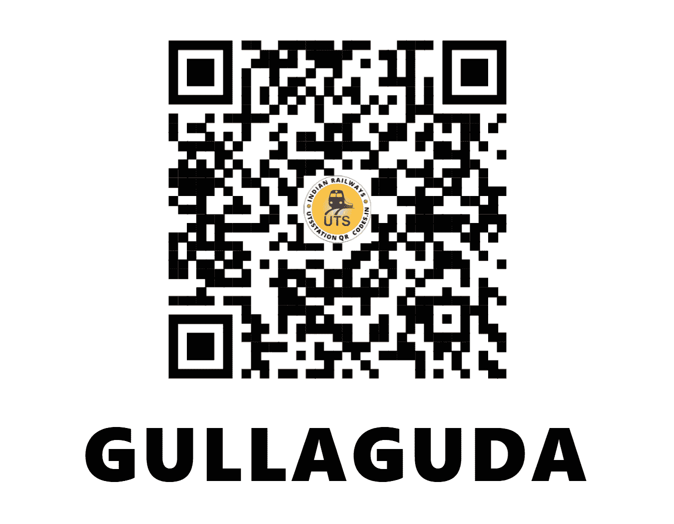 UTS QR Code for GULLAGUDA - GGD (SC - TELANGANA)
