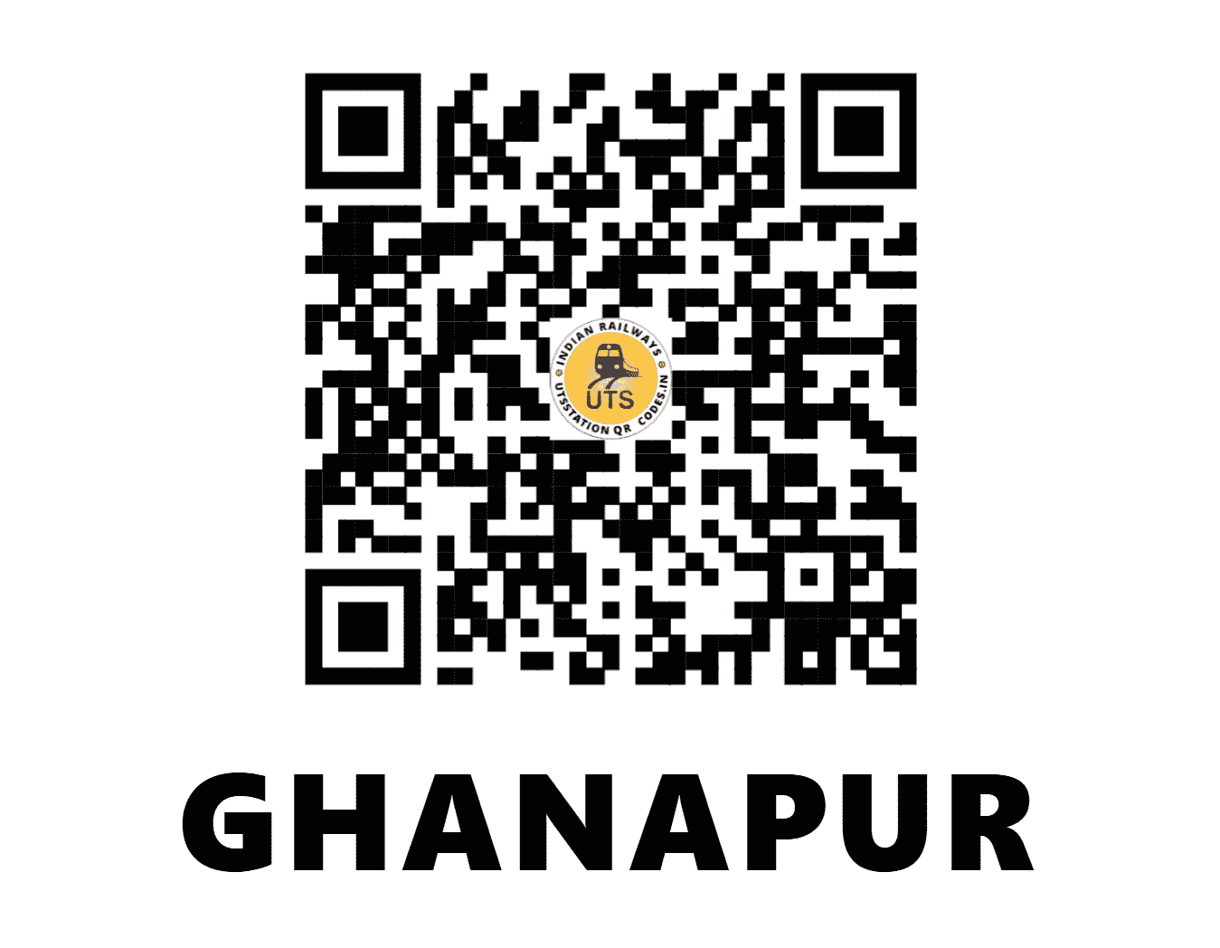 UTS QR Code for GHANAPUR - GNP (SC - TELANGANA)