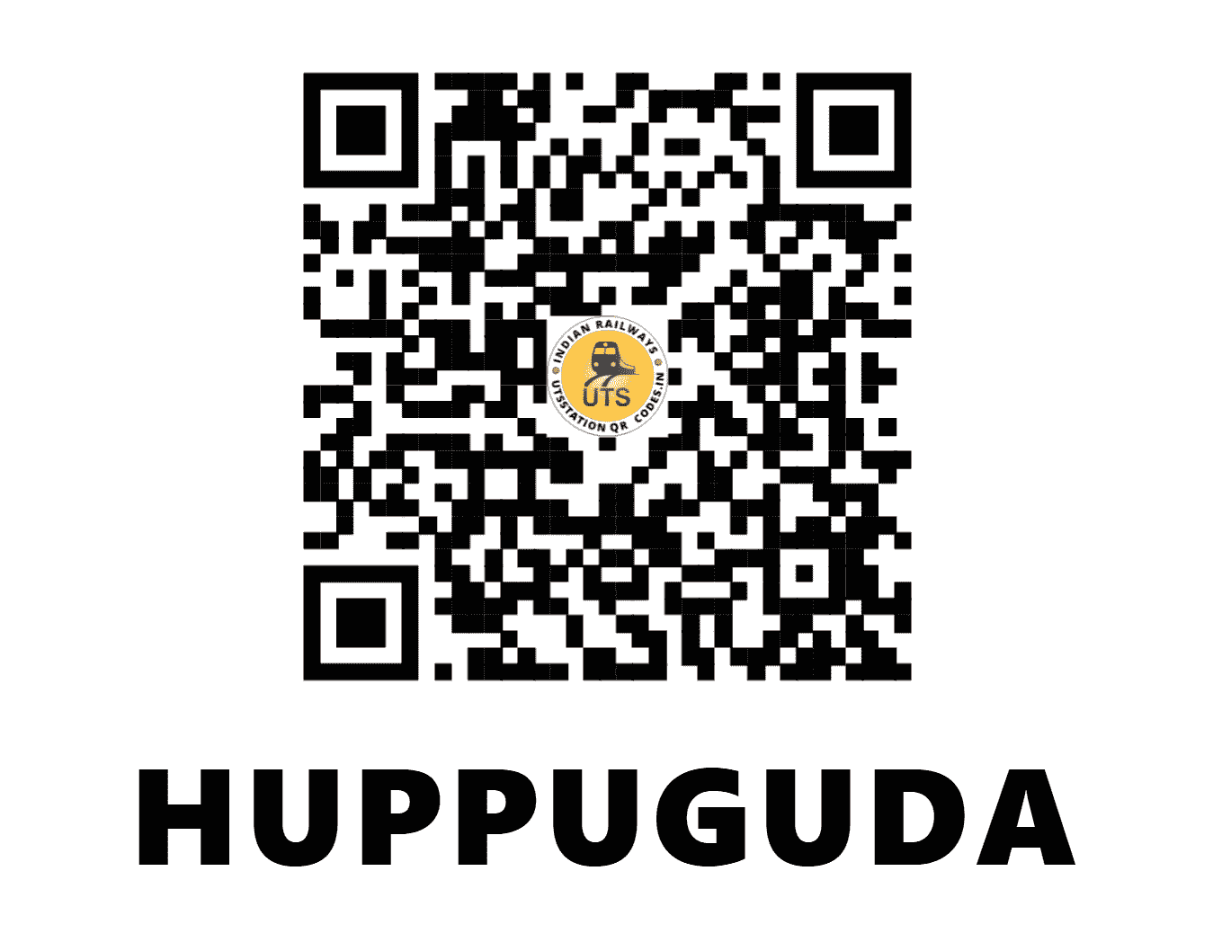 UTS QR Code for HUPPUGUDA - HPG (SC - TELANGANA)