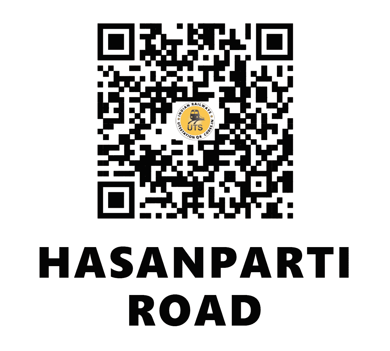UTS QR Code for HASANPARTI ROAD - HSP (SC - TELANGANA)