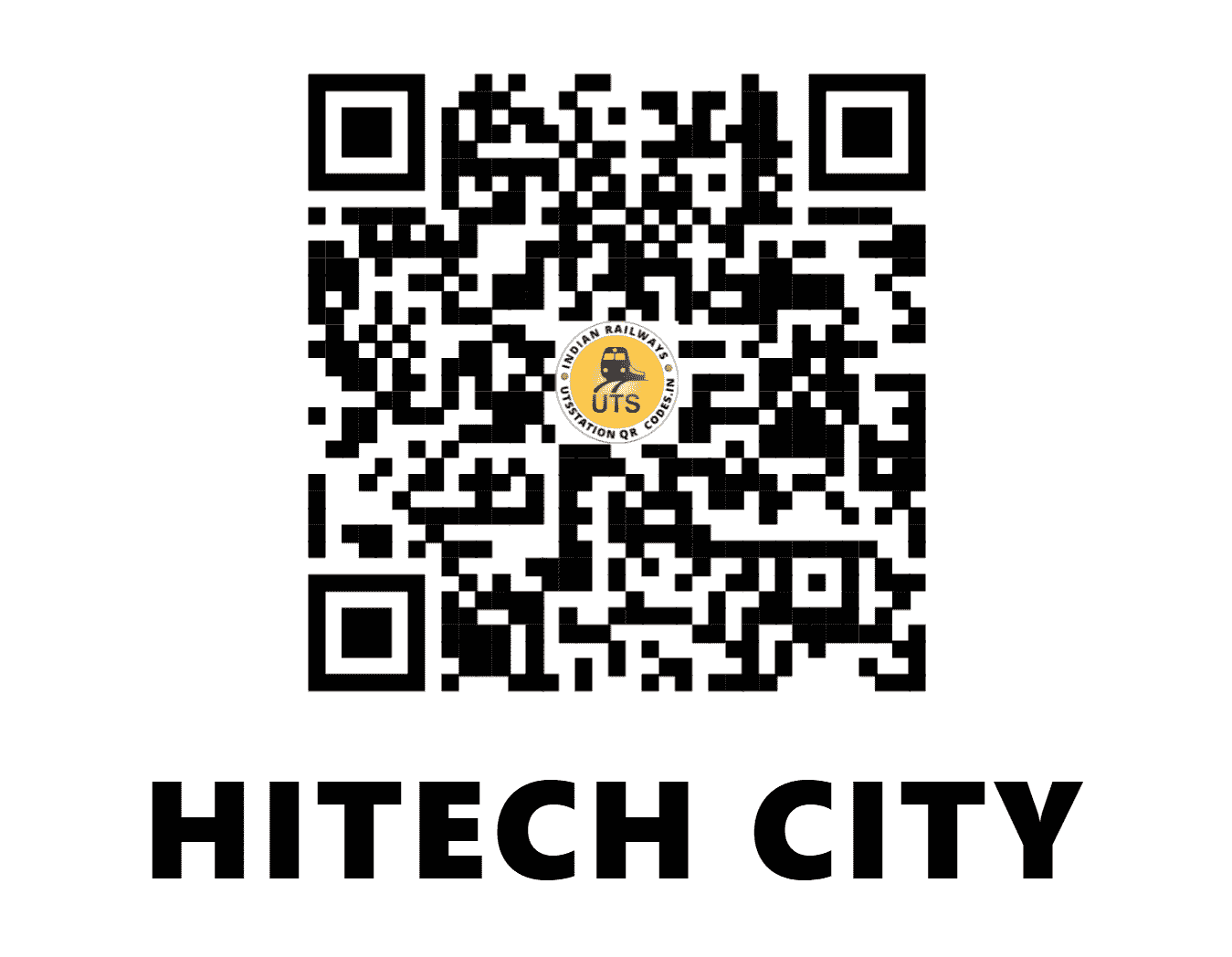 UTS QR Code for HITECH CITY - HTCY (SC - TELANGANA)