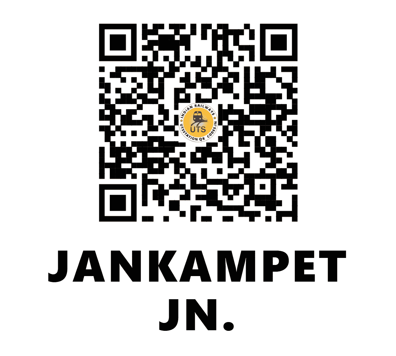 UTS QR Code for JANKAMPET JN. - JKM (SC - TELANGANA)