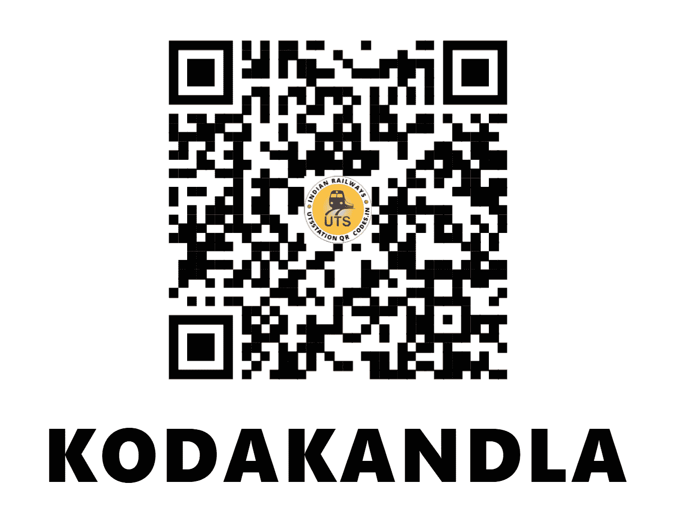 UTS QR Code for KODAKANDLA - KDKL (SC - TELANGANA)