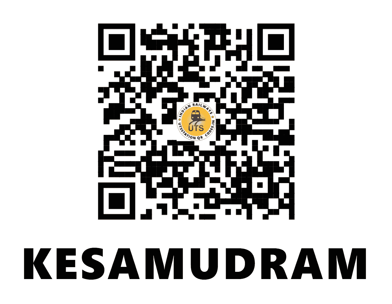 UTS QR Code for KESAMUDRAM - KDM (SC - TELANGANA)