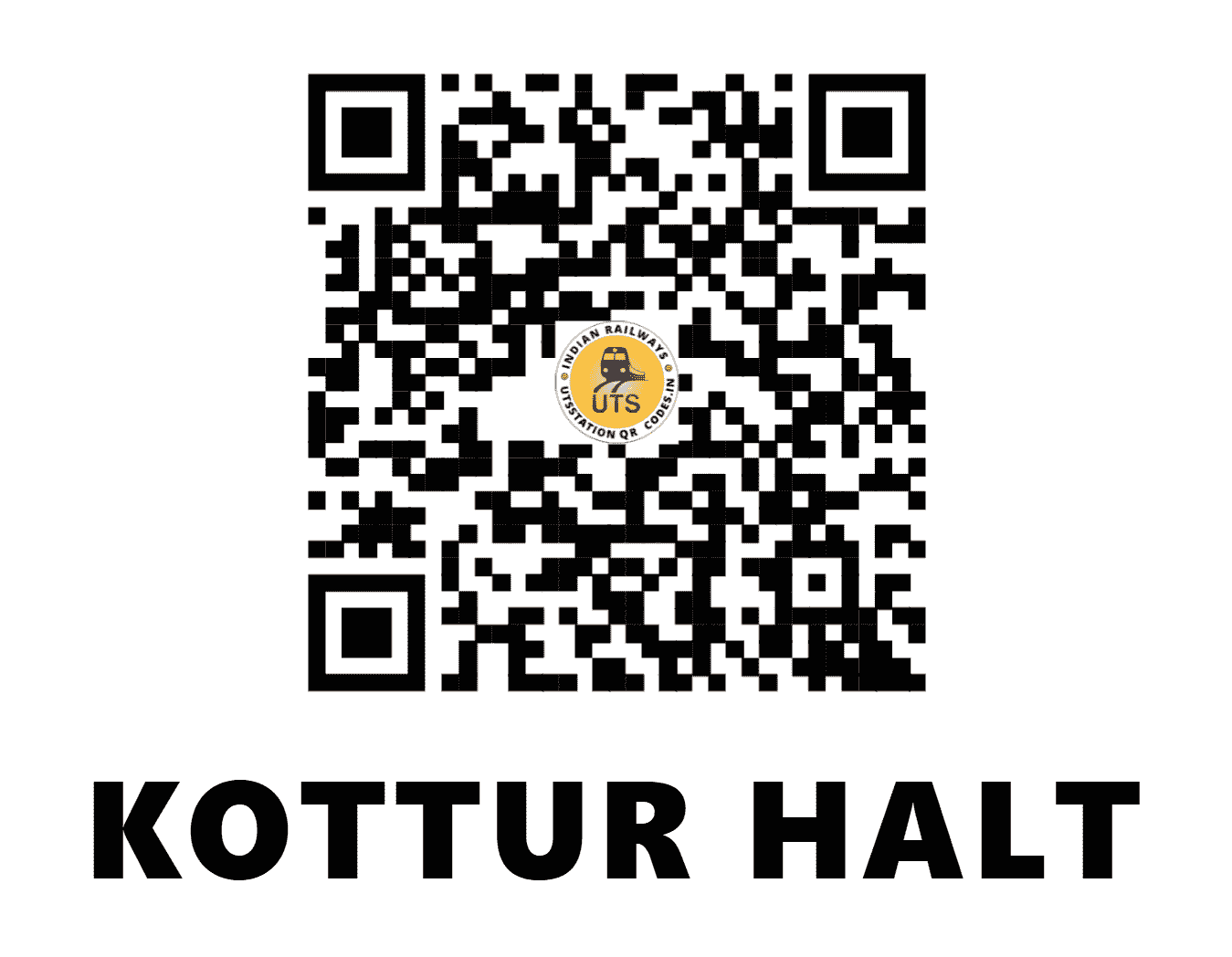 UTS QR Code for KOTTUR HALT - KOTT (SC - TELANGANA)
