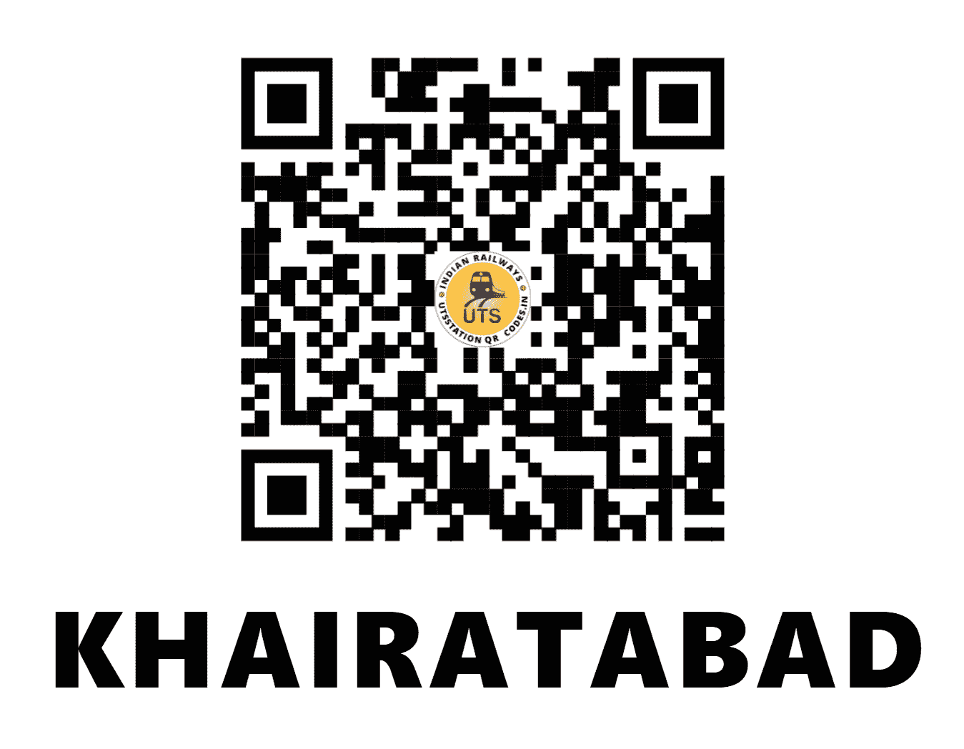 UTS QR Code for KHAIRATABAD - KQD (SC - TELANGANA)
