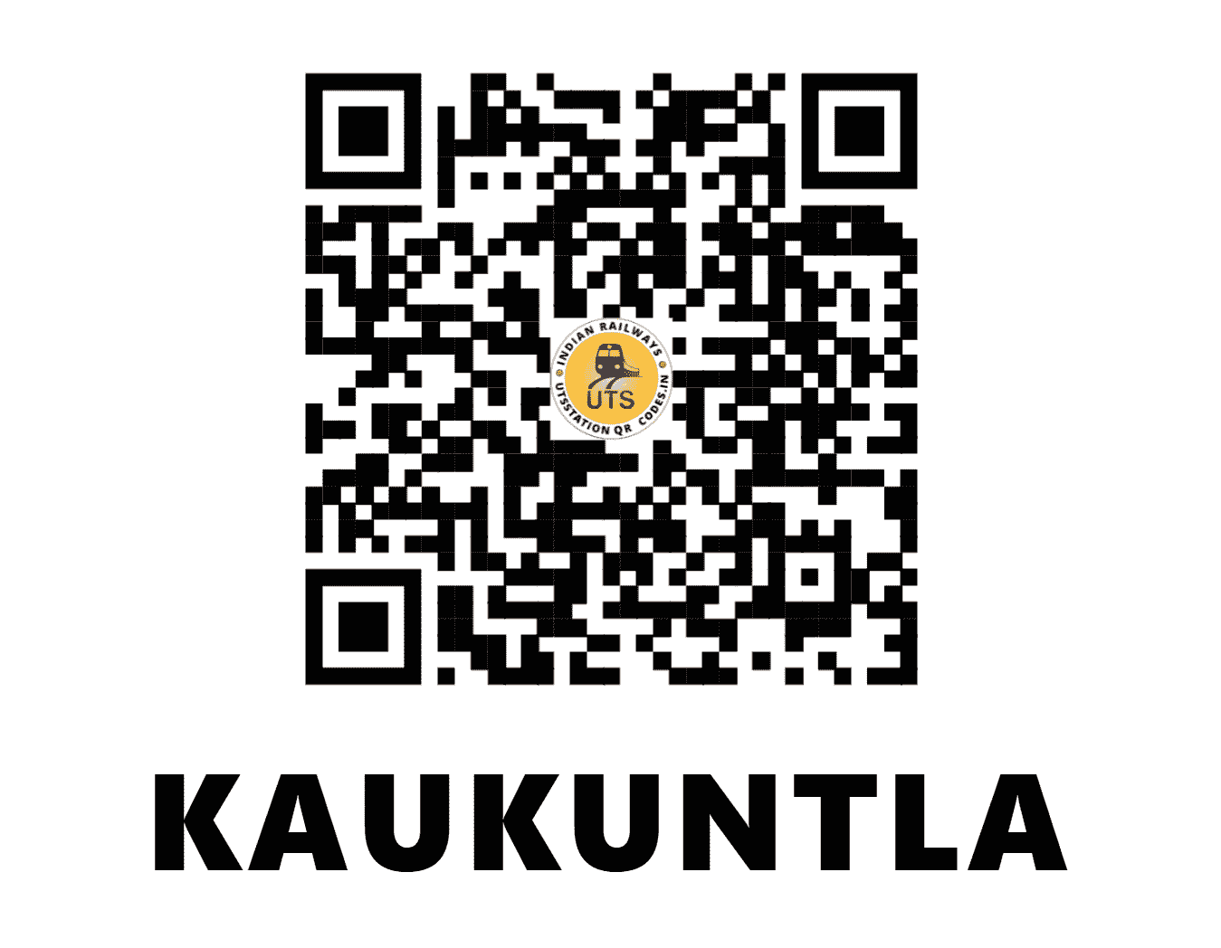 UTS QR Code for KAUKUNTLA - KQQ (SC - TELANGANA)