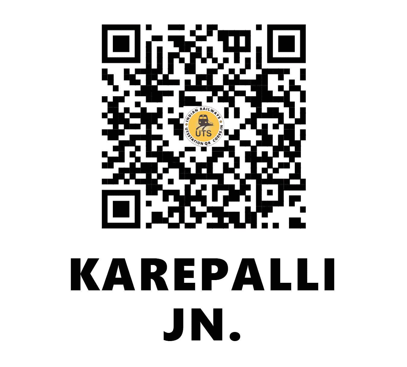 UTS QR Code for KAREPALLI JN. - KRA (SC - TELANGANA)