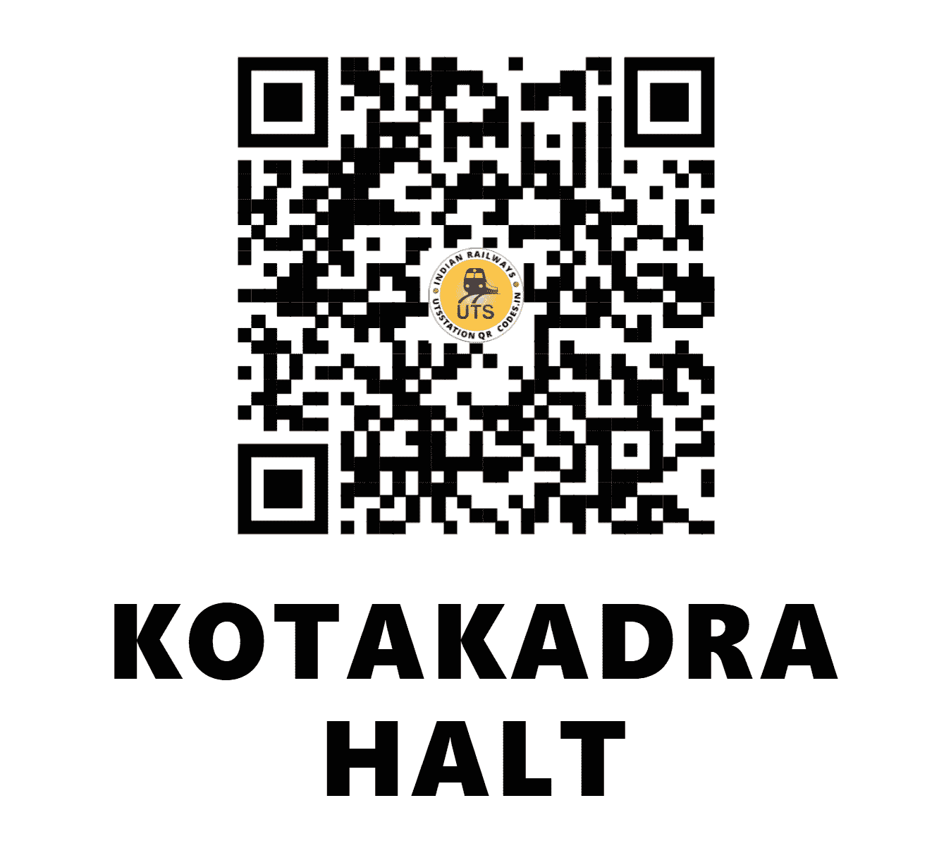 UTS QR Code for KOTAKADRA HALT - KTKA (SC - TELANGANA)