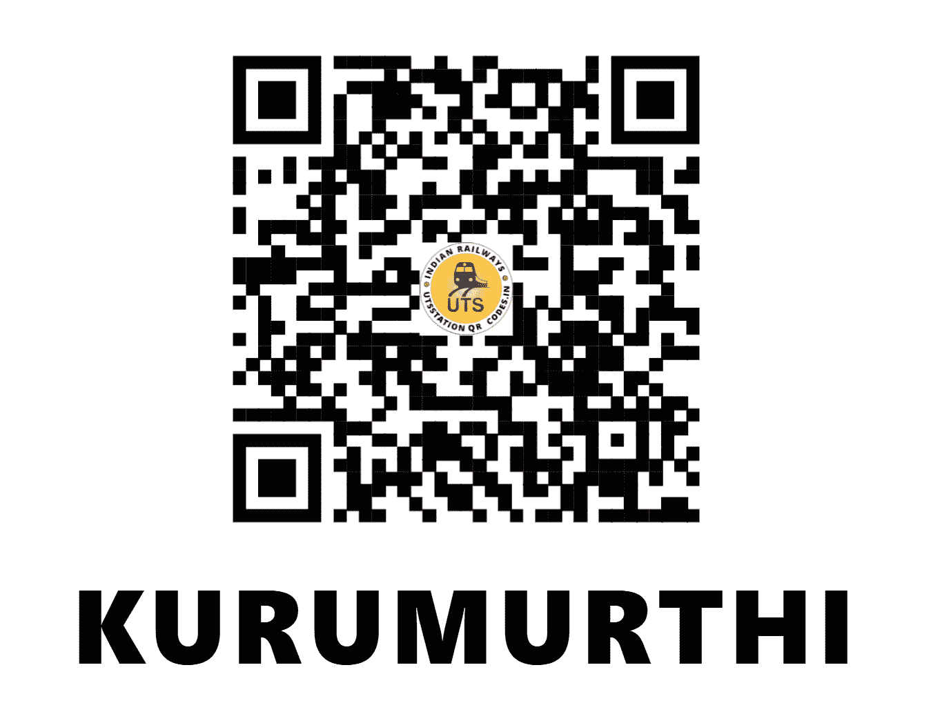 UTS QR Code for KURUMURTHI - KXI (SC - TELANGANA)