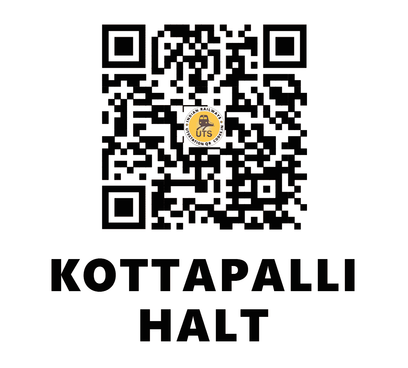UTS QR Code for KOTTAPALLI HALT - KYOP (SC - TELANGANA)
