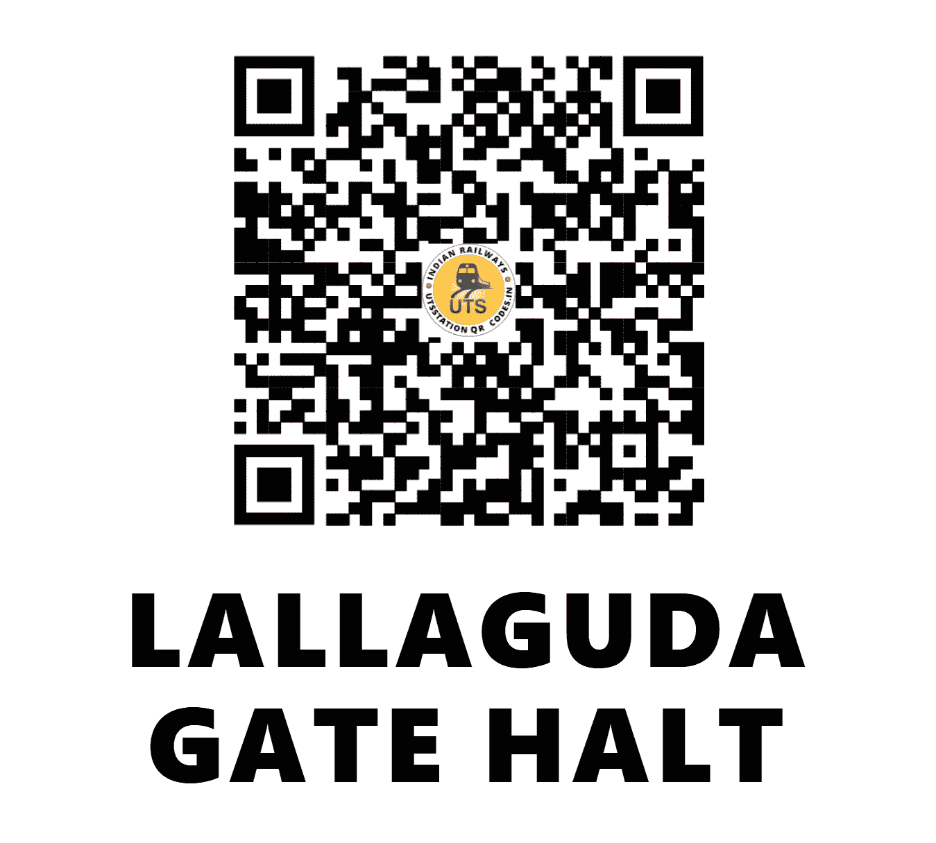 UTS QR Code for LALLAGUDA GATE HALT - LGDH (SC - TELANGANA)
