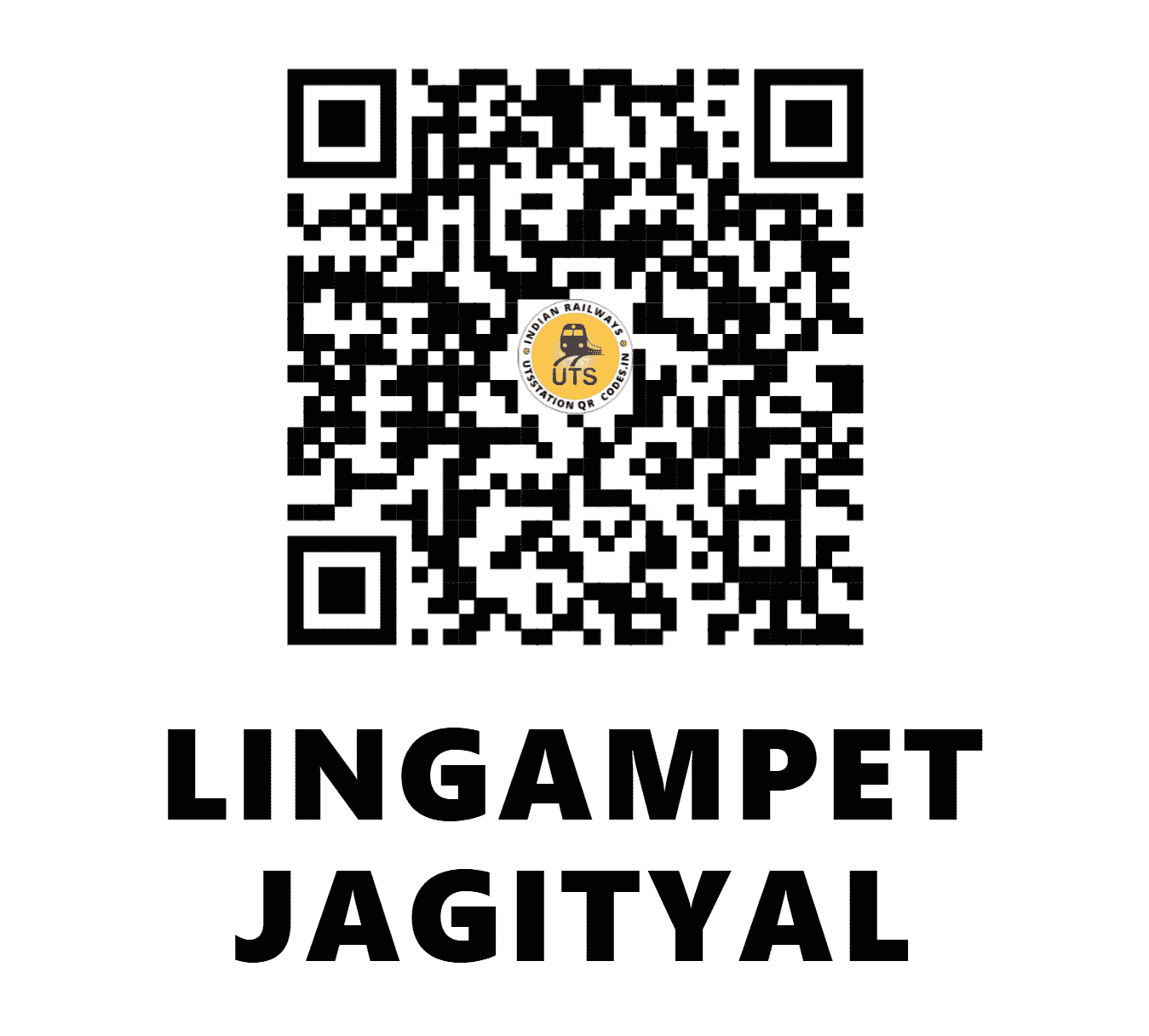 UTS QR Code for Lingampet Jagityal - LPJL (SC - TELANGANA)