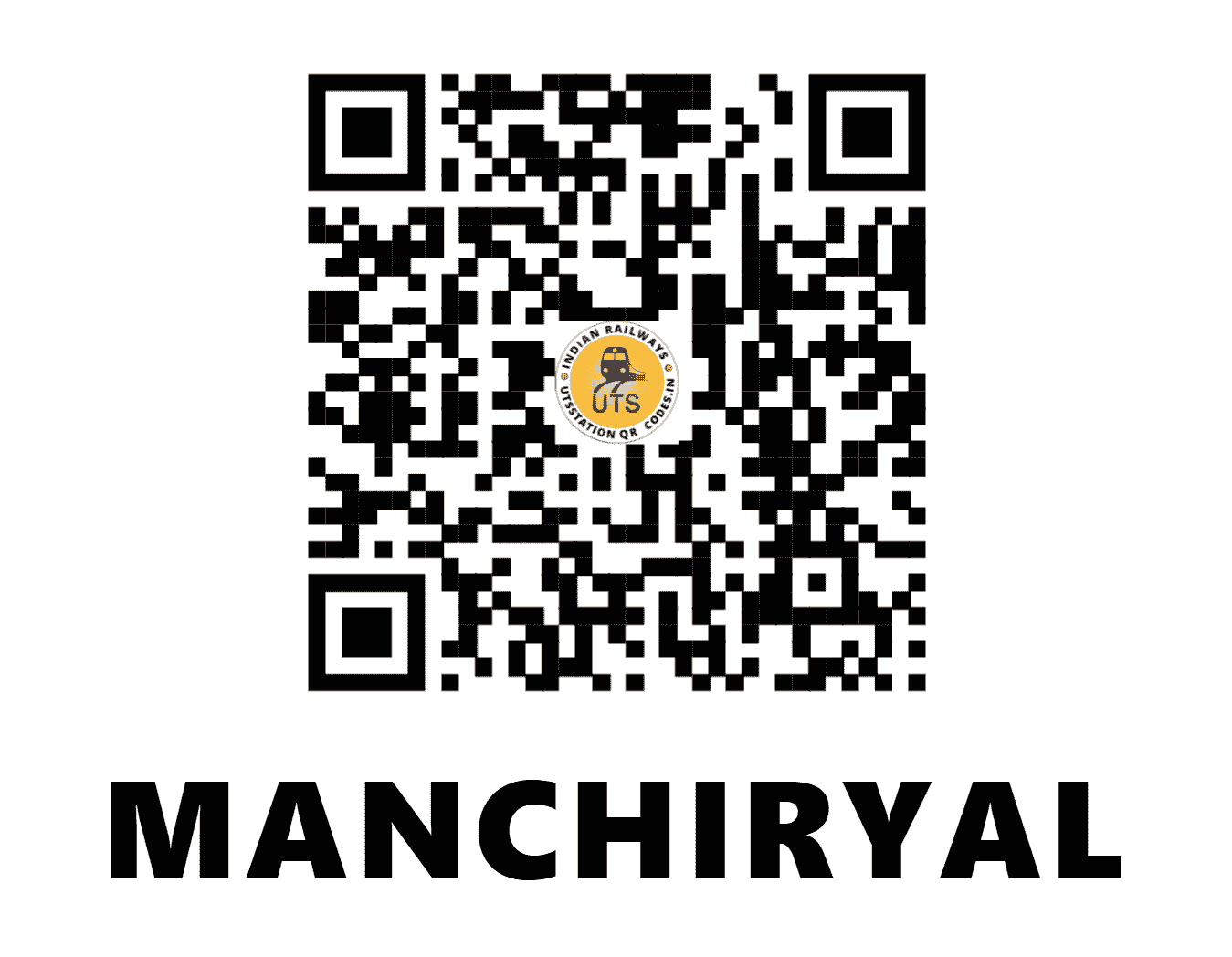 UTS QR Code for MANCHIRYAL - MCI (SC - TELANGANA)