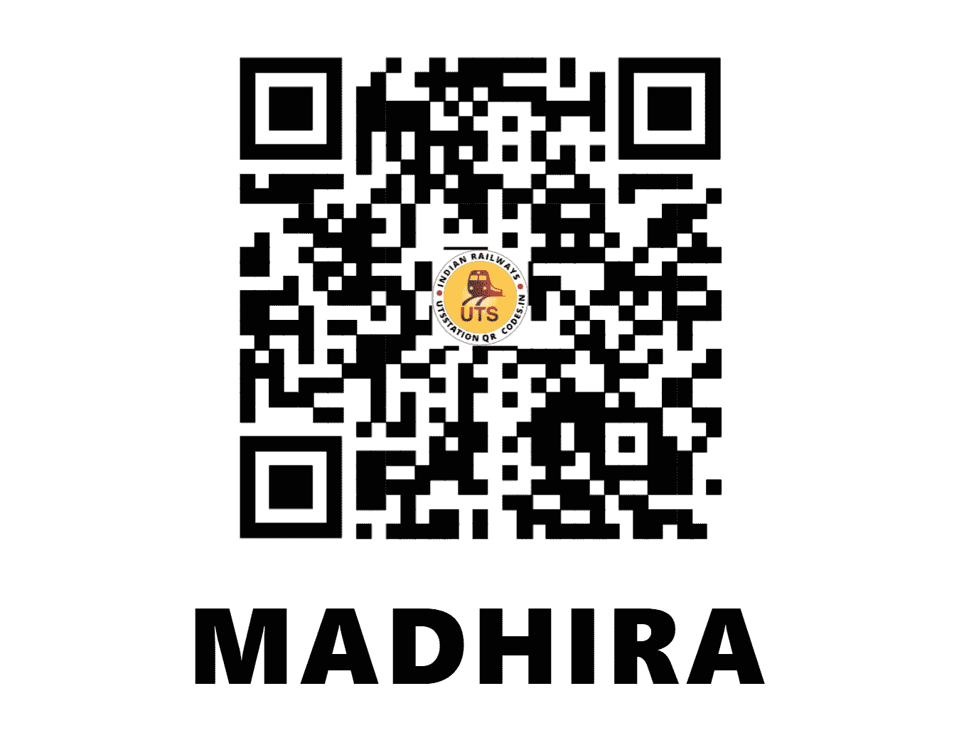 UTS QR Code for MADHIRA - MDR (SC - TELANGANA)