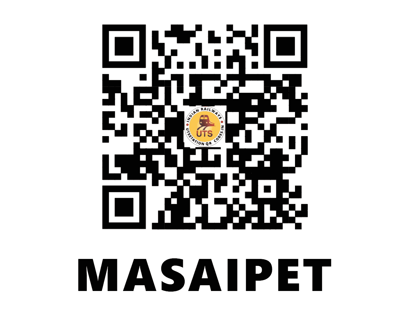 UTS QR Code for MASAIPET - ME (SC - TELANGANA)