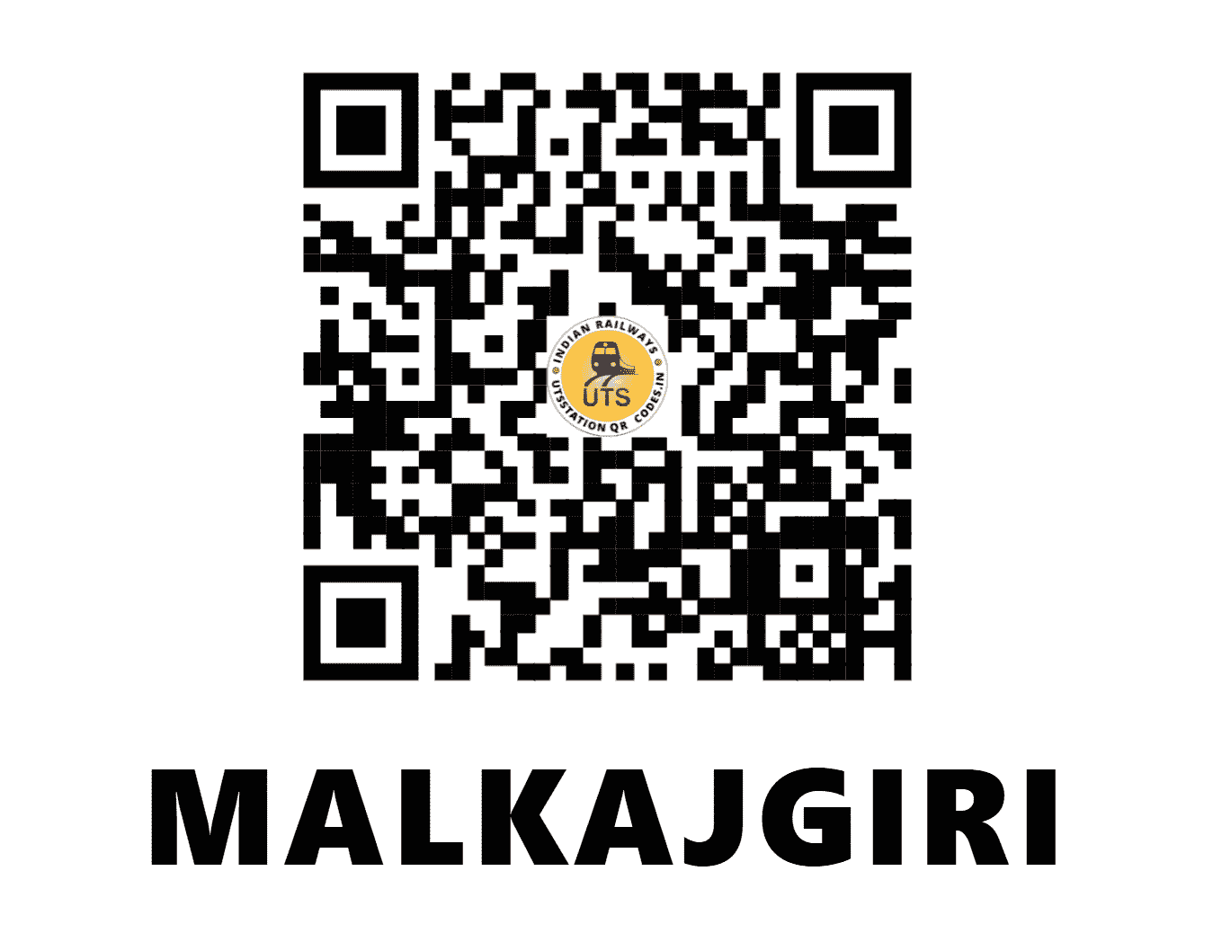 UTS QR Code for MALKAJGIRI - MJF (SC - TELANGANA)