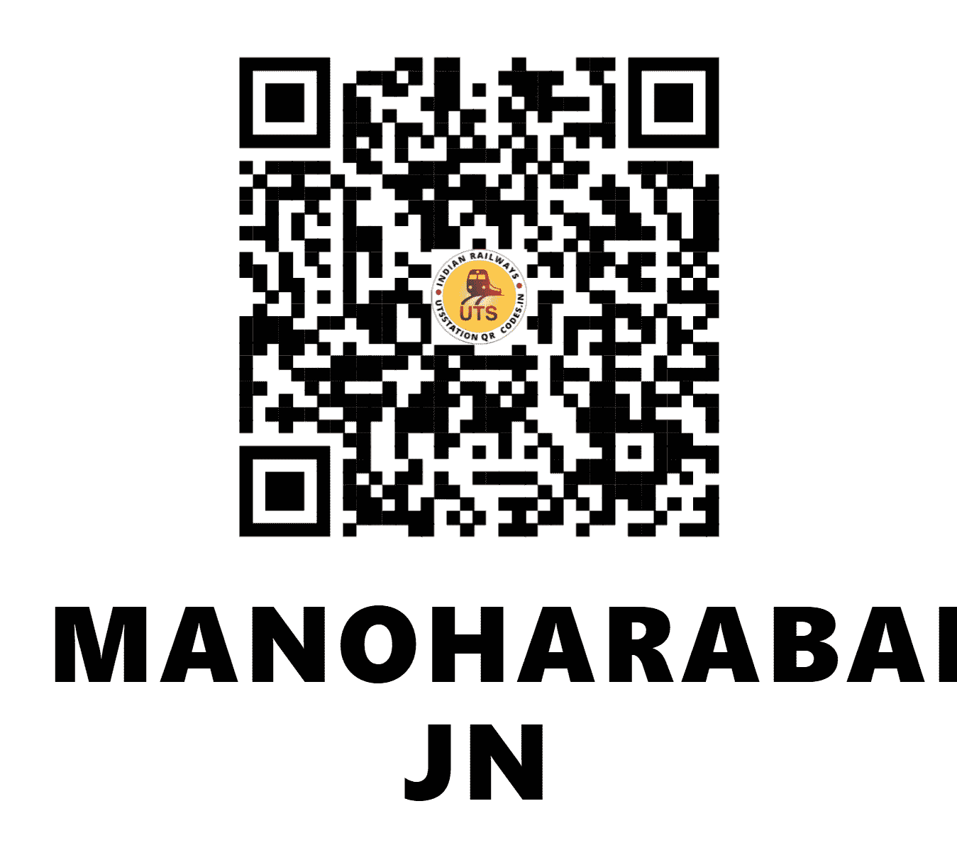 UTS QR Code for MANOHARABAD JN - MOB (SC - TELANGANA)
