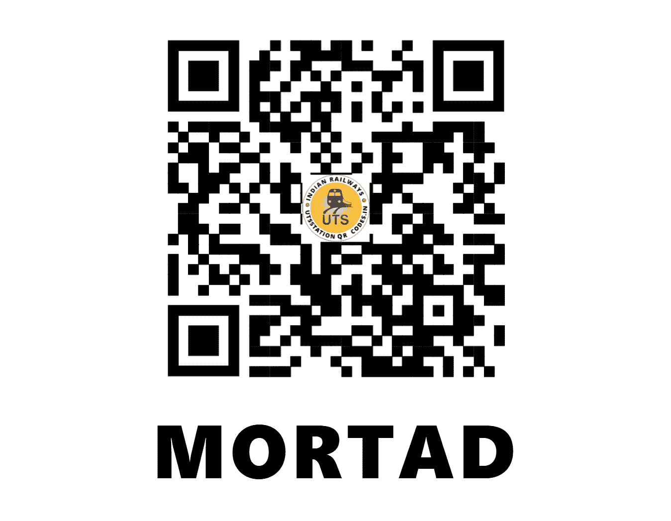 UTS QR Code for MORTAD - MRTD (SC - TELANGANA)