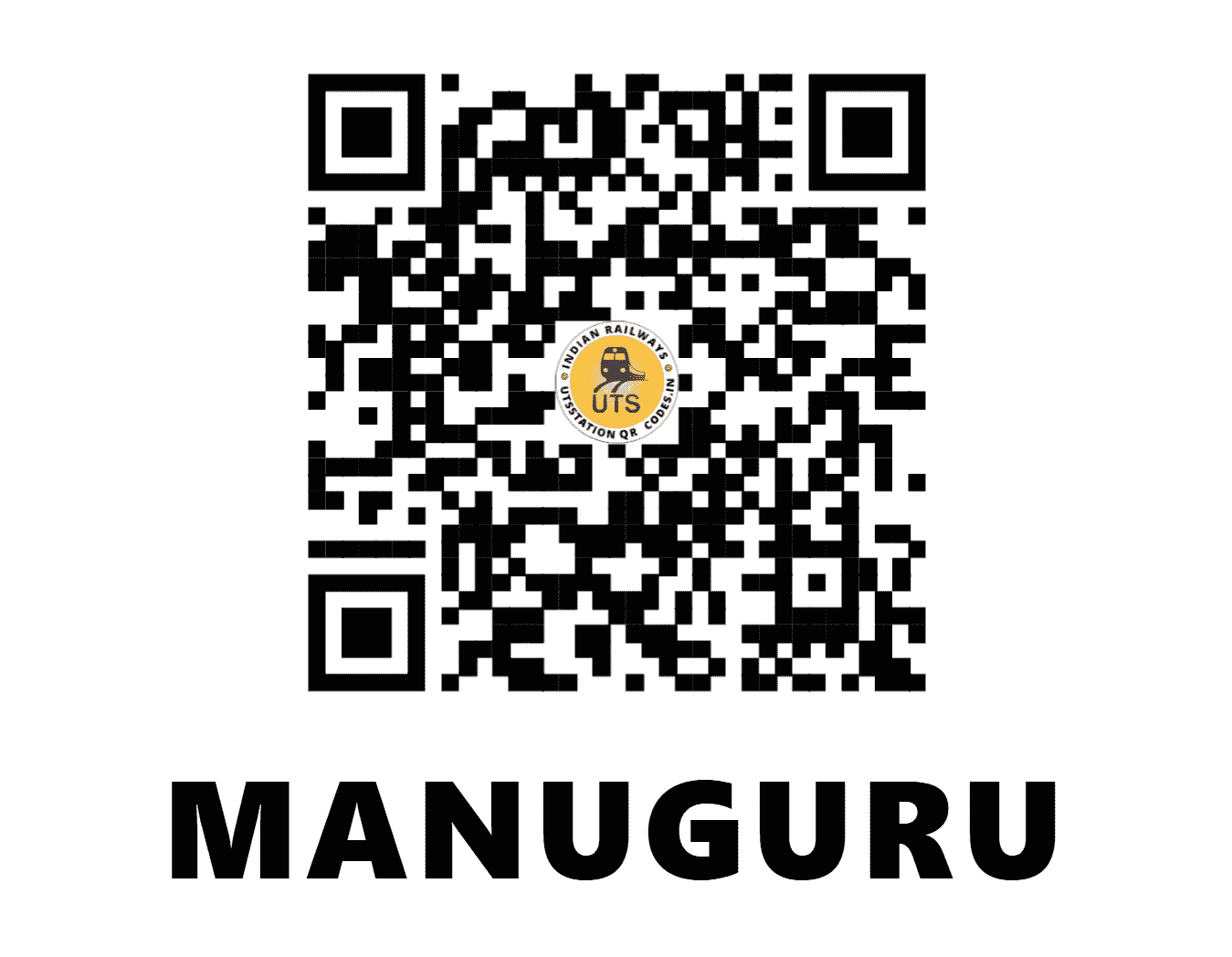 UTS QR Code for MANUGURU - MUGR (SC - TELANGANA)