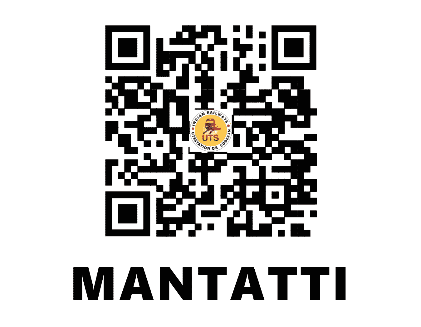 UTS QR Code for MANTATTI - MVH (SC - TELANGANA)