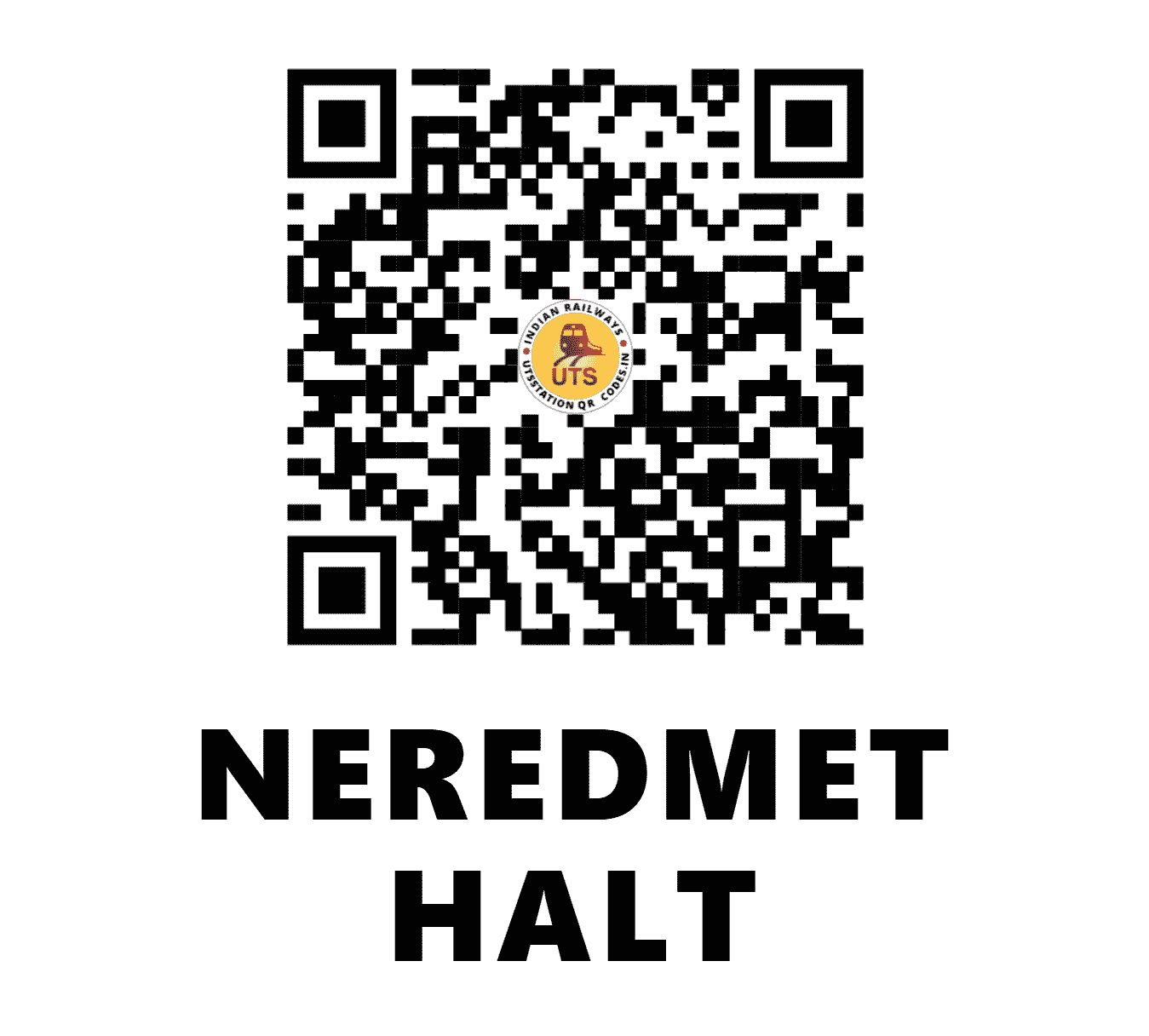 UTS QR Code for NEREDMET HALT - NDMH (SC - TELANGANA)