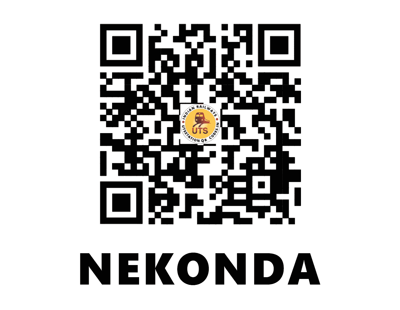 UTS QR Code for NEKONDA - NKD (SC - TELANGANA)