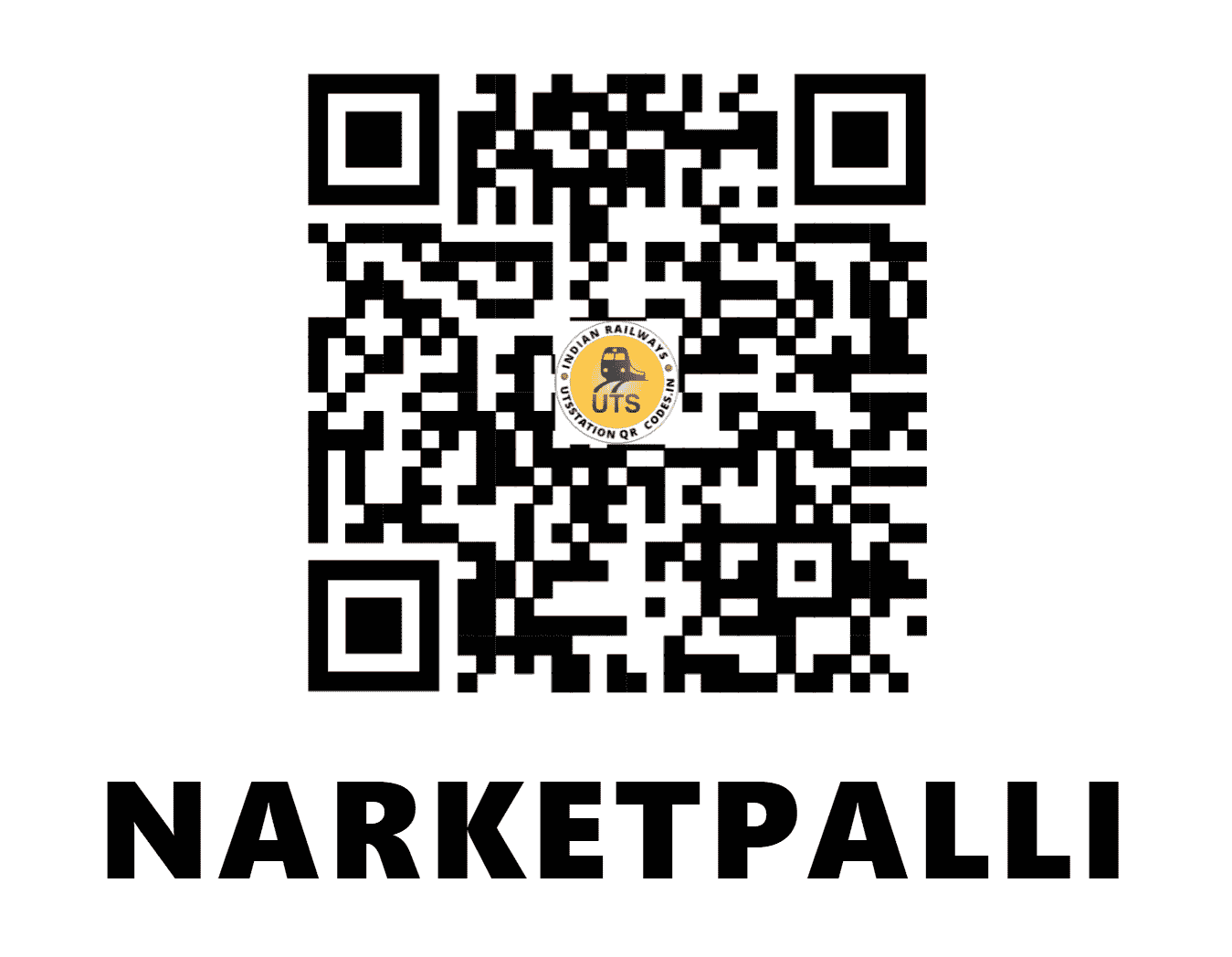 UTS QR Code for NARKETPALLI - NKPL (SC - TELANGANA)