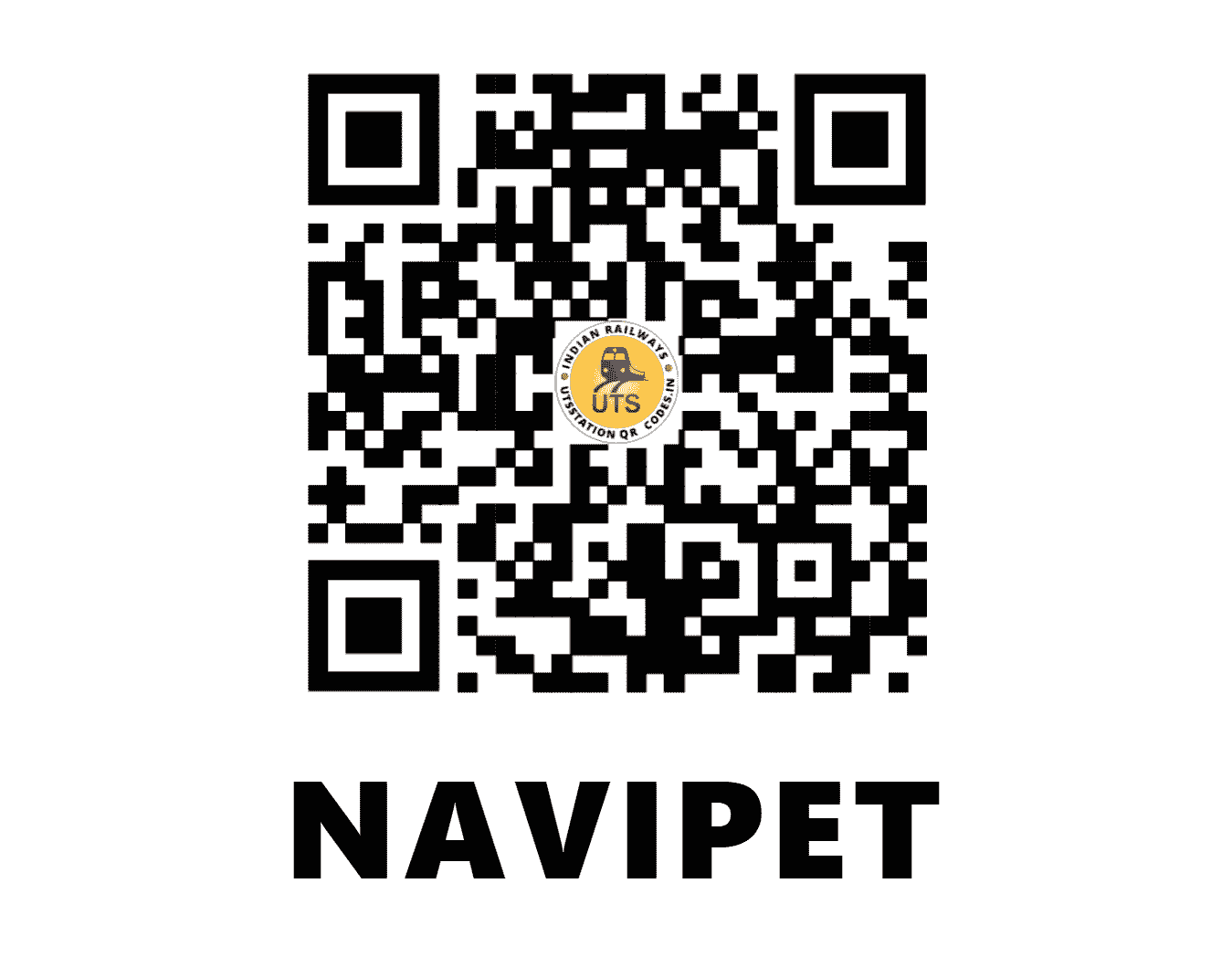 UTS QR Code for NAVIPET - NVT (SC - TELANGANA)